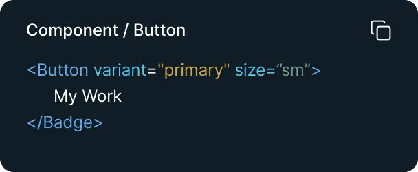 Code snippet card