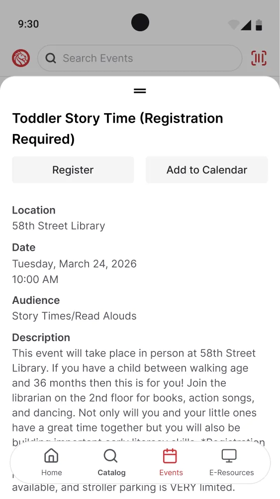 Event details